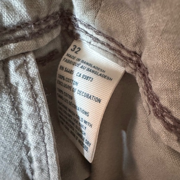 American Eagle Khaki Longboard Shorts Men Size 32 Gray - Picture 6 of 6